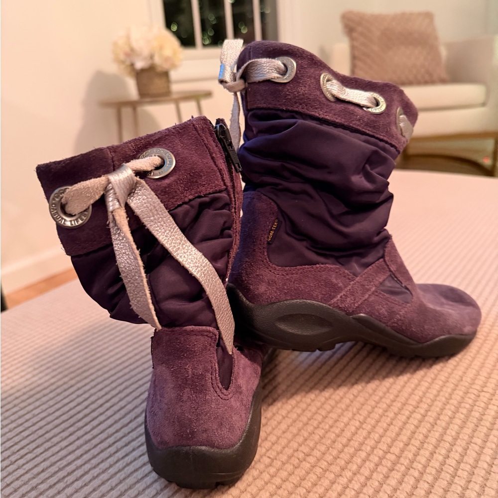 Ecco Kids Dark Purple Snow Boots